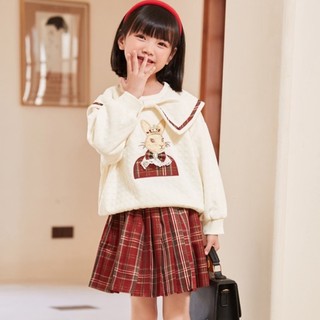 Bộ quần áo trẻ em bộ váy áo dài tay thu đông bé gái lunashop m2288 27-48kg