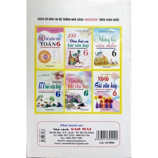 Sách - 100 Bài Văn Hay Lớp 6 (Biên soạn theo chương trình Giáo dục Phổ thông mới)
