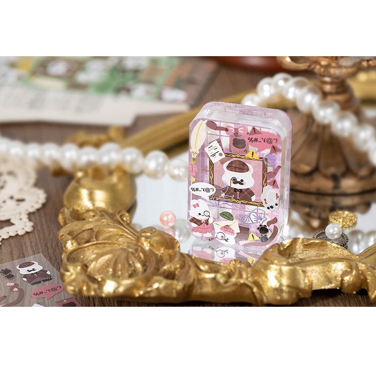 Goo Bộ 2 Tấm Sticker Hình Vương Quốc Và Thú Cưng Dễ Thương Dán Trang Trí Sổ Tay diy