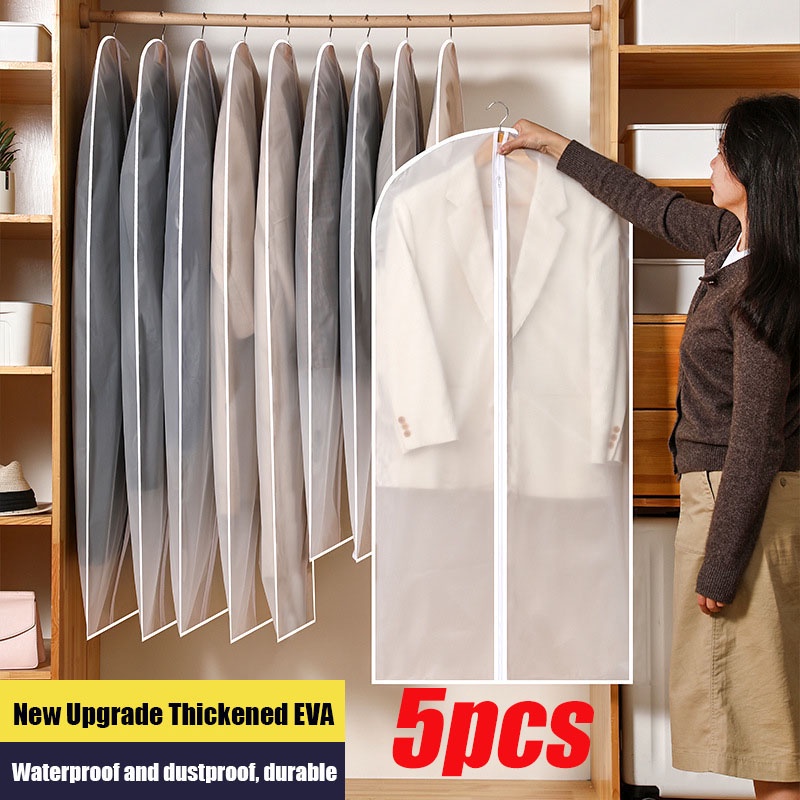 Set 3 / 5 Vỏ Bọc Quần Áo Chống Bụi Tiện Lợi