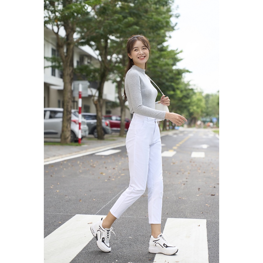 Quần khaki nữ co giãn tôn dáng thanh lịch bền màu năng động thương hiệu YODY - QJN3072