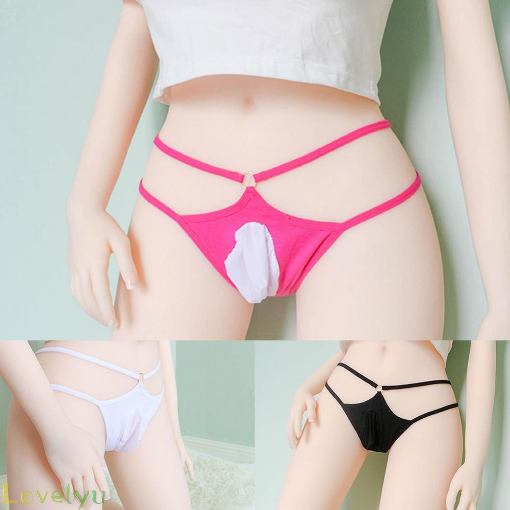 [ FAST SHIPPING ]Mens Pink Pouch Sexy 1pc Sissy Ball Pouch Soft Black Straps Breathable