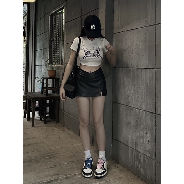 Áo in bướm gai màu xanh