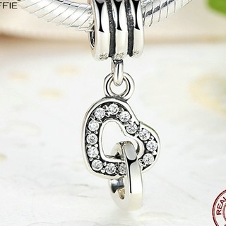 Charm tim lồng tim đính đá -Linhcharms