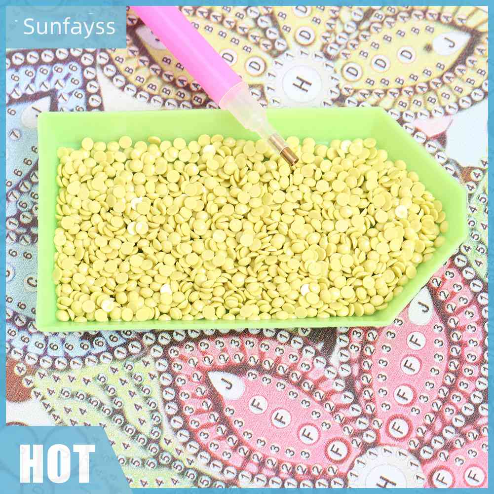 Túi 10g Hạt Kim Cương Tròn Tự Làm Tranh Đính Đá DIY