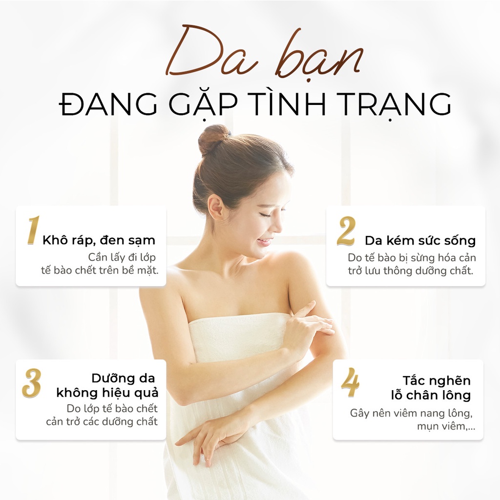 Tẩy Tế Bào Chết Cà Phê Cho Body Giúp Tẩy Da Chết, Cấp Ẩm, Cải Thiện Làn Da Sáng Mịn Ori Coffee Body Scrub 250ml