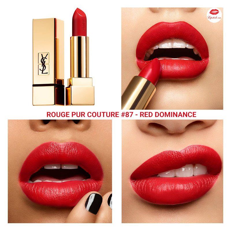 Bill Pháp sale 70% - Son YSL đỏ hồng 82 rouge provocation,  87 đỏ thuần Red dominance