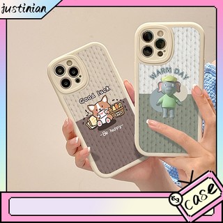 Ốp lưng Hoạt hình phong cách dễ thương kết cấu đơn giản Kết cấu đơn giản Vỏ bảo vệ chống rơi bằng silicon iPhone11 12 13 14ProMax 7 8plus 7 / 8 / SE 6 6P XR xs max 13Pro 12
