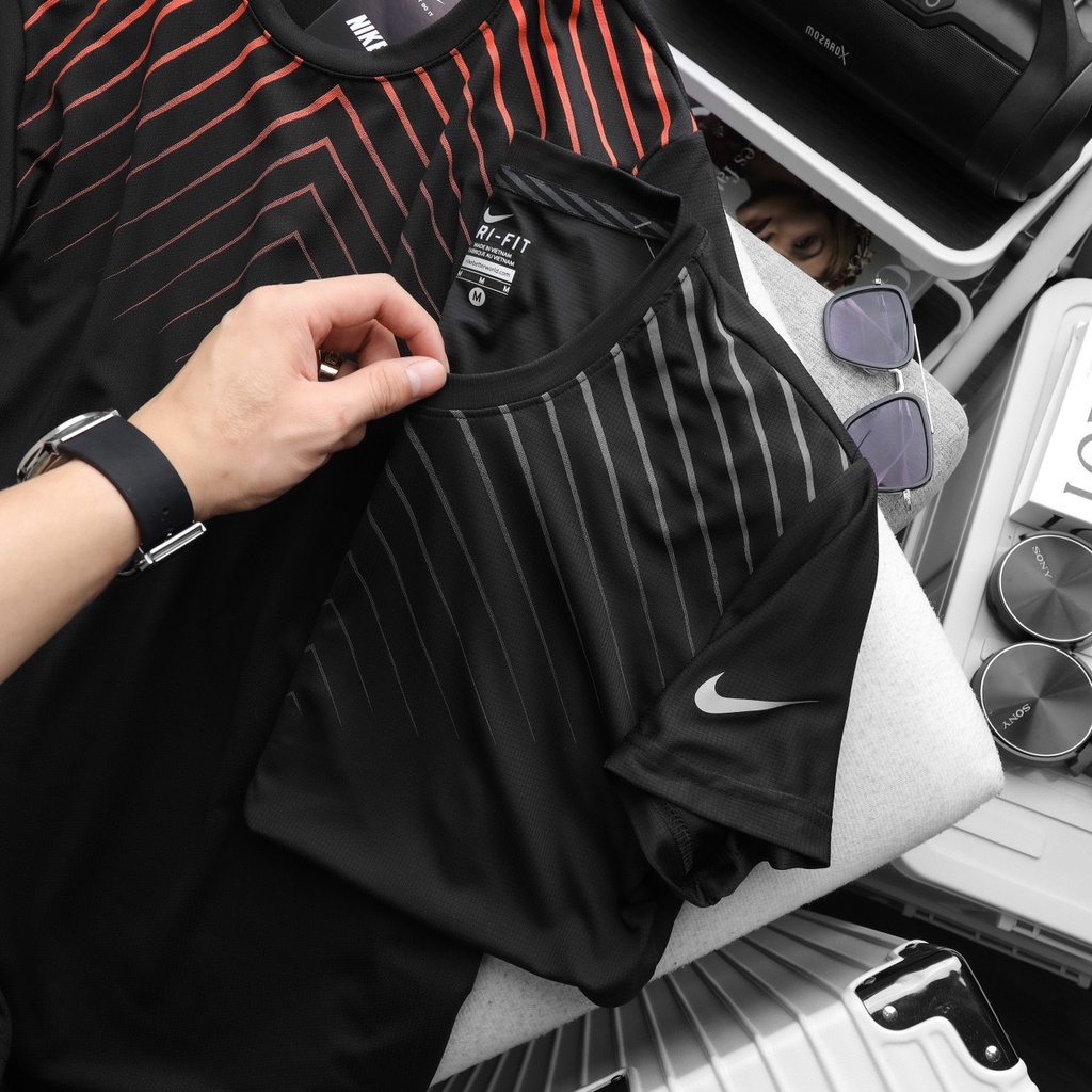 Áo thun tập gym, áo thun thể thao nam vân in, chất liệu vải chu kì siêu mịn mát N009