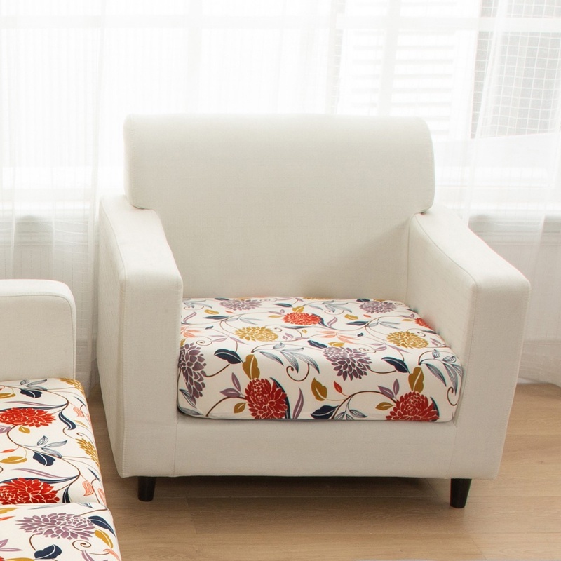 Vỏ Bọc Ghế Sofa 1 / 2 / 3 / 4 Chỗ Ngồi Co Giãn In Họa Tiết Giáng Sinh Trang Trí Nội Thất