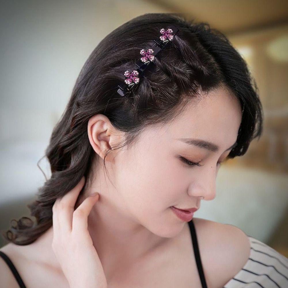 Bộ 1 Kẹp Tóc Lấp Lánh Thời Trang Cho Nữ|Kẹp Tóc Vải Nhung Xinh Xắn Cho Nữ