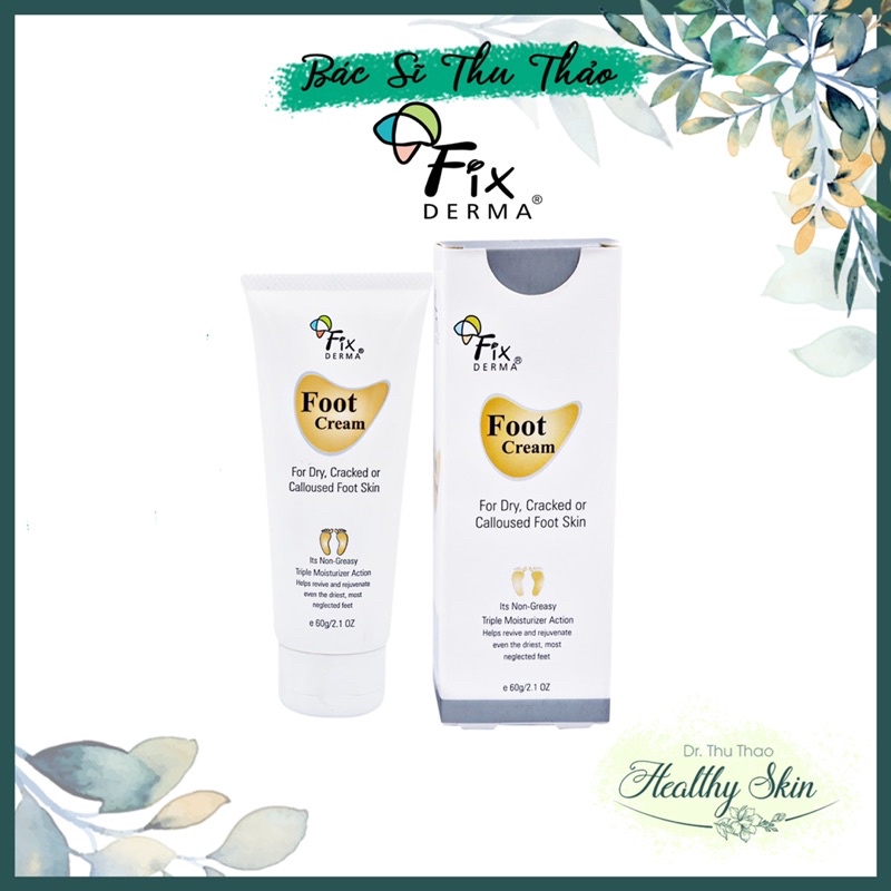 [60g] KEM GIẢM NỨT NẺ GÓT CHÂN FIXDERMA FOOT CREAM