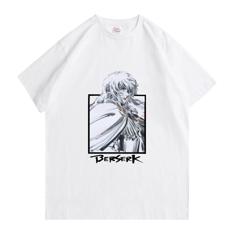 Áo Thun Cổ Tròn Dáng Rộng In Hoạt Hình Berserk Griffith Manga Thời Trang Cho Nam Và Nữ