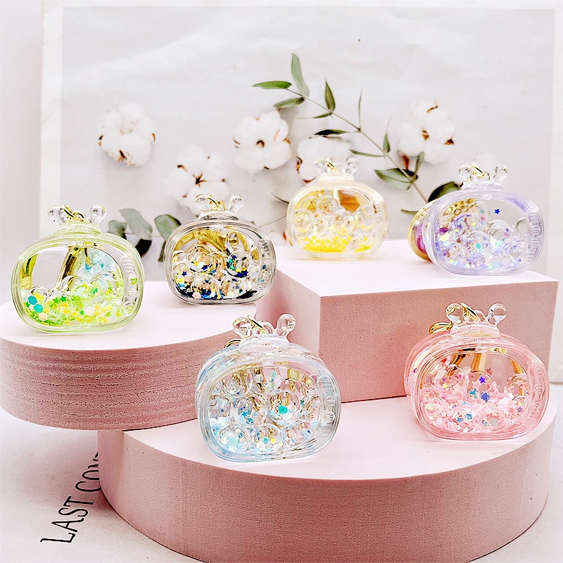 Móc khóa TV trong suốt sáng tạo thời trang móc chìa khóa nổi boutique trang trí vòng chìa khóa xe