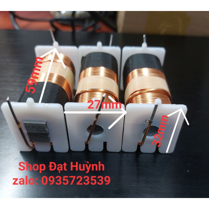 Cuộn cảm phân tần loa trắng dài lớn ( d=59mm)_ 1 CÁI