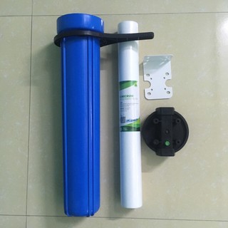 Bộ cốc lọc thô 20 inch (đầy đủ lõi, tay vặn, giá bắt cốc).
