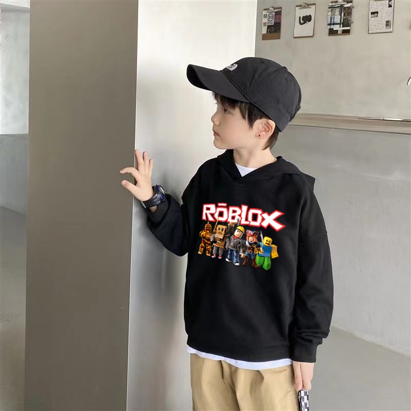 Áo Khoác Hoodie sweatshirt Tay Dài Năm Màu Thông Dụng in Hình ROBLOX Dành Cho Nam Và Nữ