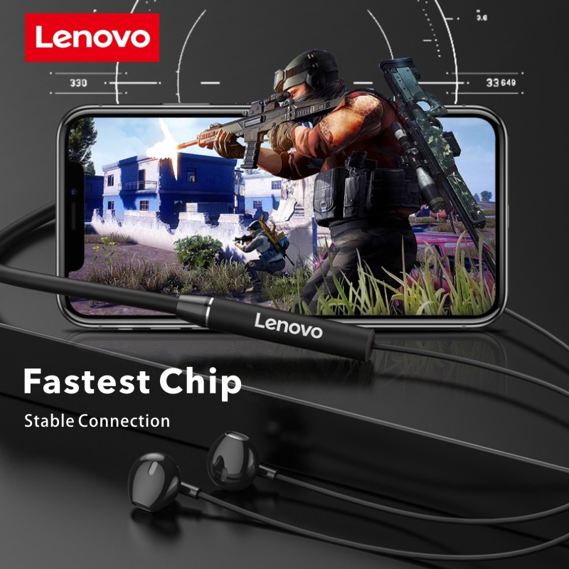 Tai nghe nhét tai không dây LENOVO QE08 kết nối bluetooth 5.0 chống nước IPX5 tiện dụng
