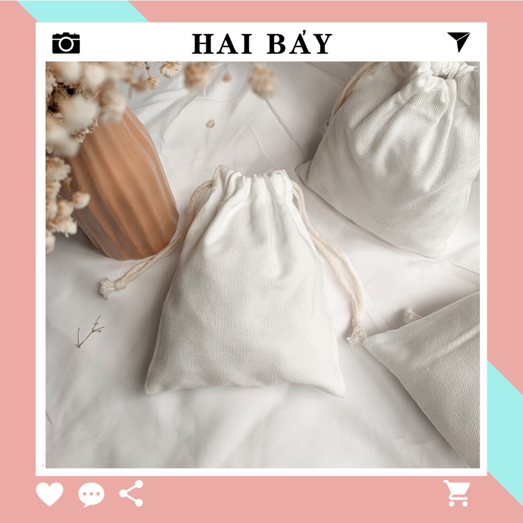 Túi dây rút nhỏ mini canvas HAI BẢY TRT