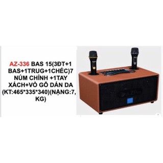 Loa karaoke azpro az-336, kèm 2 micro uhf,loa kéo bluetooth