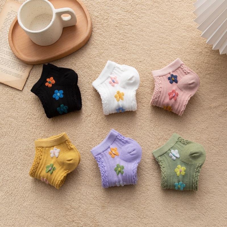 Tất vớ nữ họa mi Softie chất liệu vải Hàn co giãn bốn chiều,kiểu dáng thêu hoa phong cách hiện đại tt8