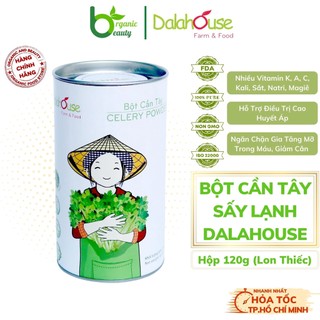 Bột cần tây dalahouse - bột cần tây hữu cơ nguyên chất sấy lạnh dalahouse - lon 120g