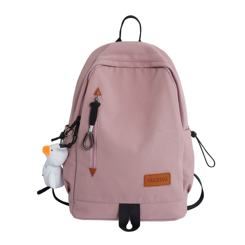 Balo chất dù mác da nâu kiểu dáng đẹp