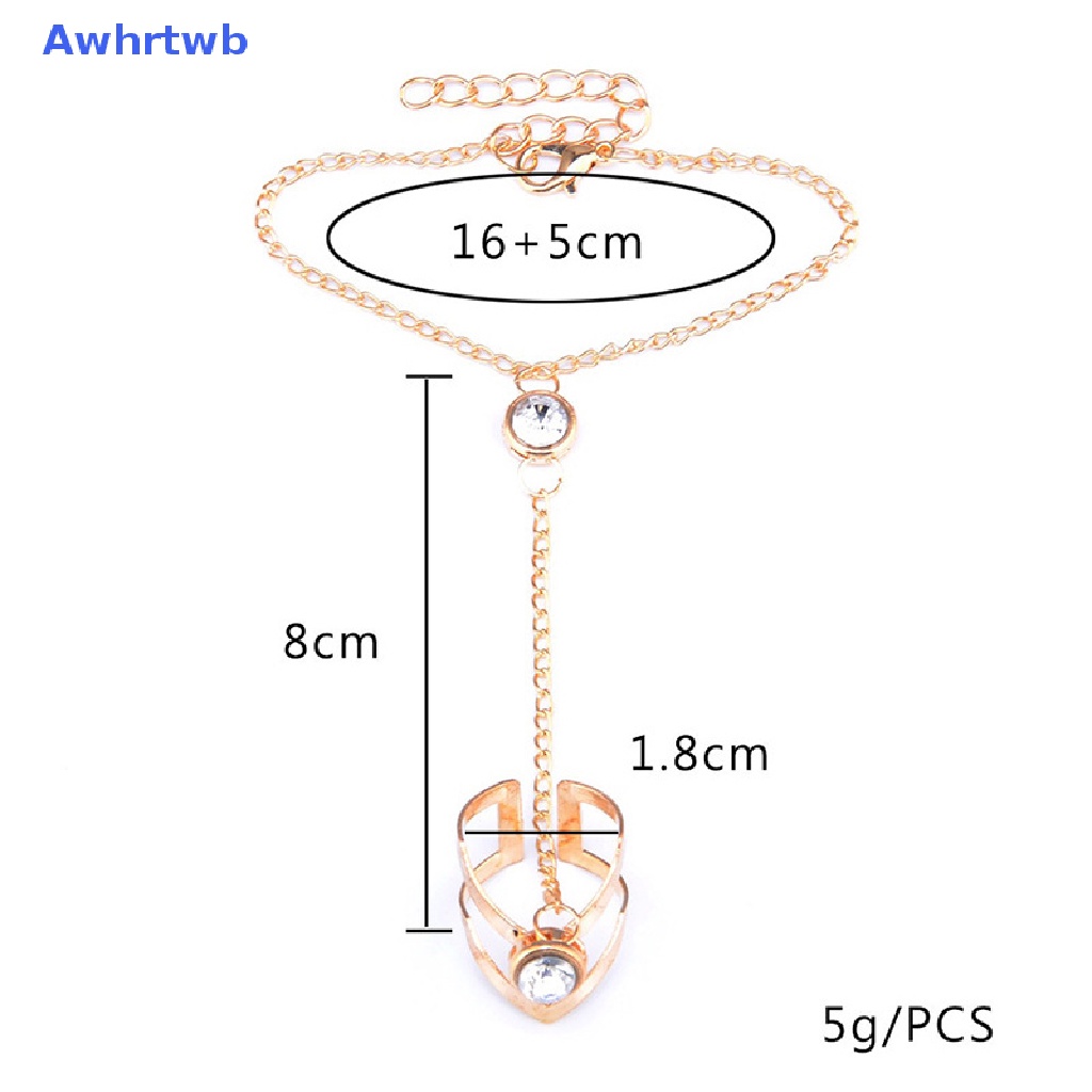 Vòng Tay Phối Nhẫn Đính Đá Thời Trang Cho Nữ Mới