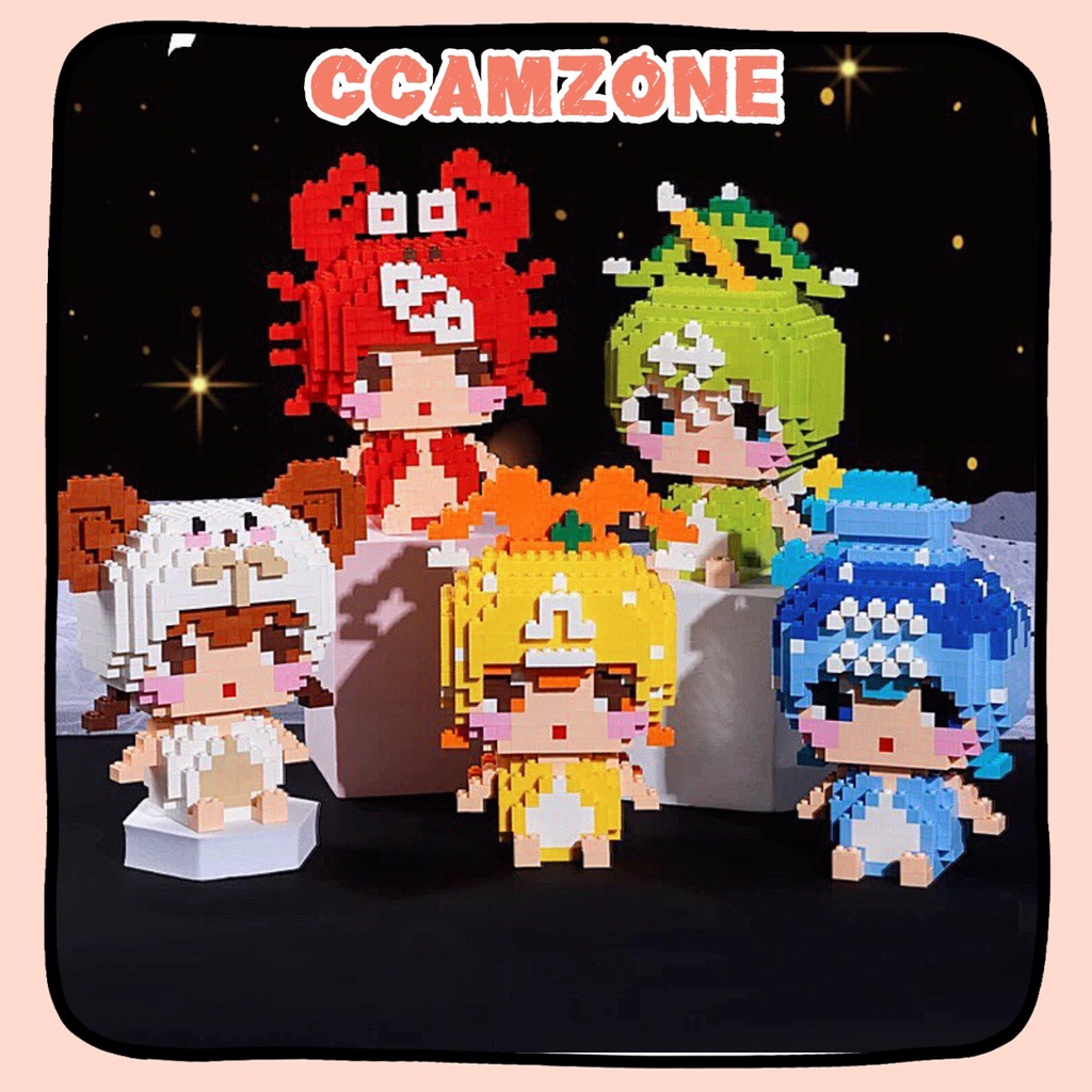 Lego Lắp Ráp Giải Trí 12 Cung Hoàng Đạo gt142 ccamzone