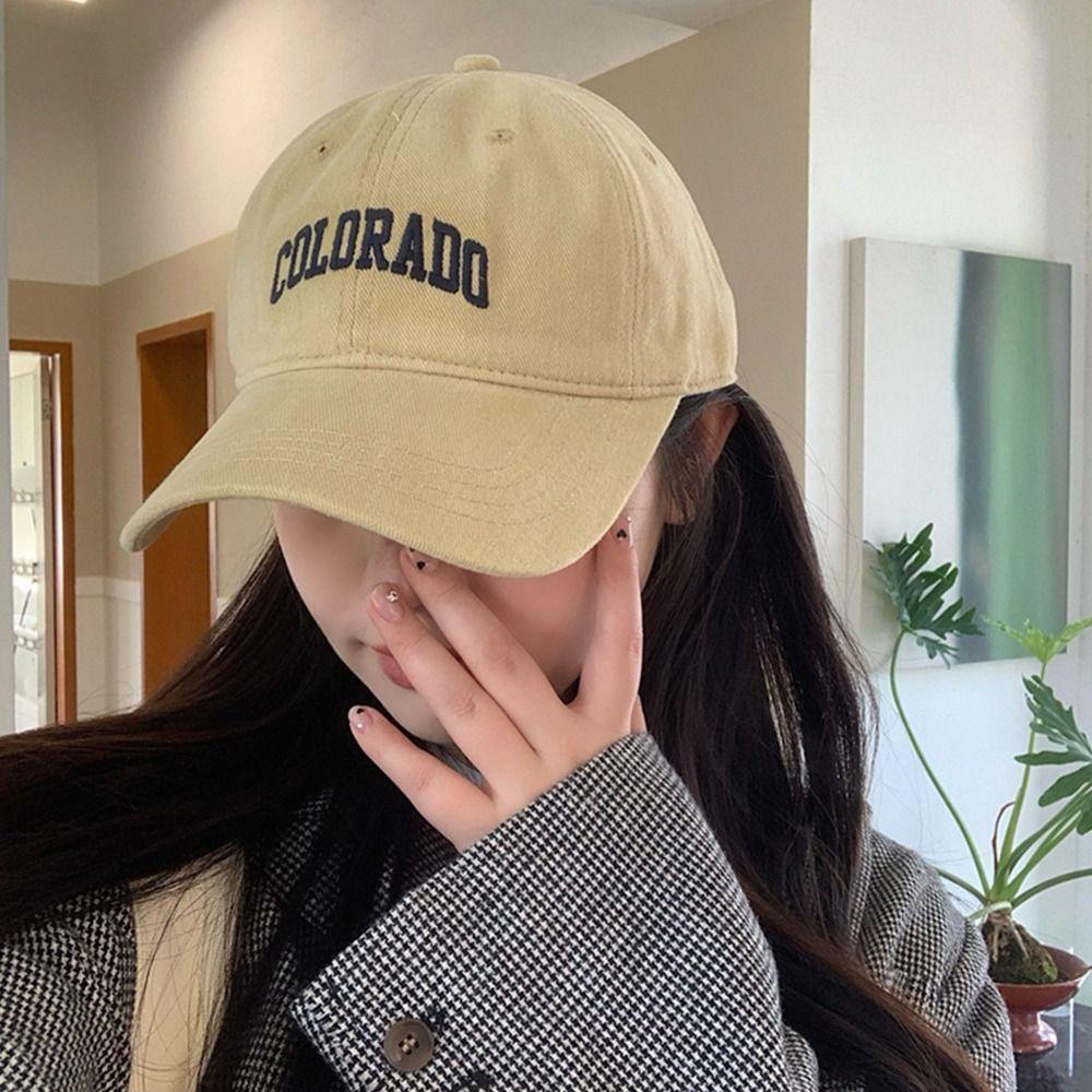 Mũ Lưỡi Trai Cotton Phong Cách Hàn Quốc Thời Trang Mùa Hè Cho Nữ