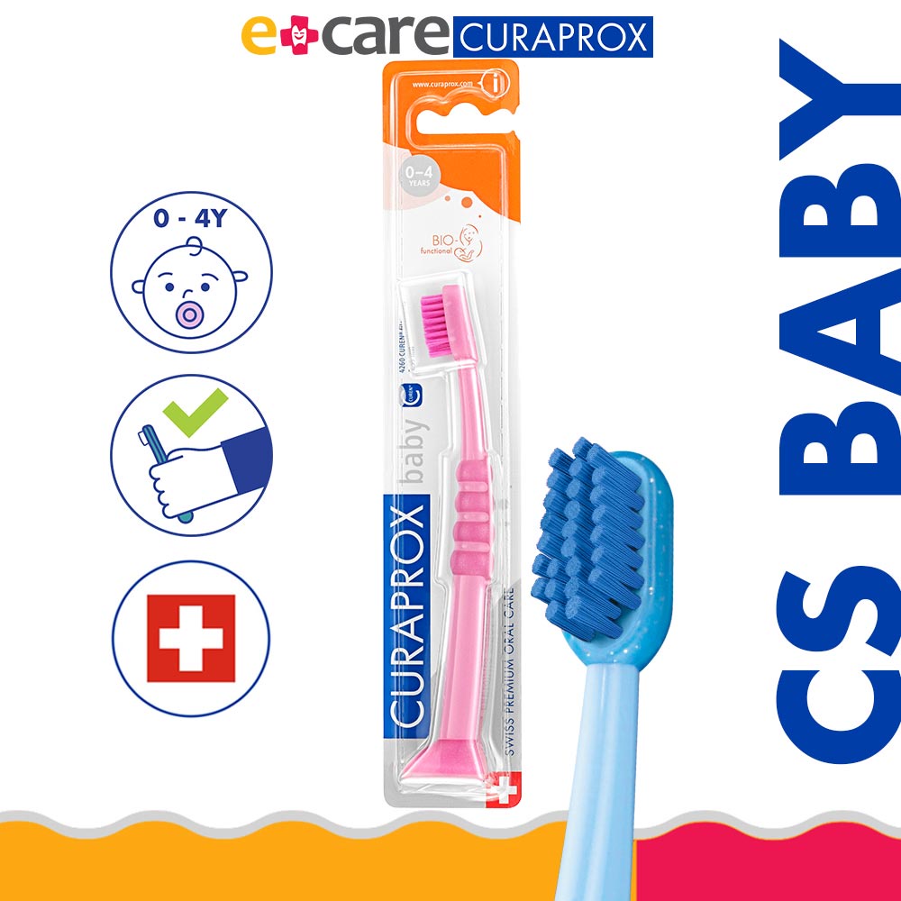 Bàn chải răng siêu mềm cho trẻ Curaprox CS Baby 4260 - Thụy Sĩ