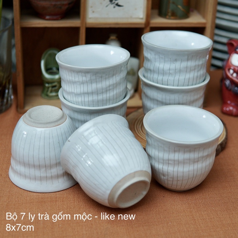 Ly Gốm Mộc Uống Trà - Gốm Sứ Nhật Bản