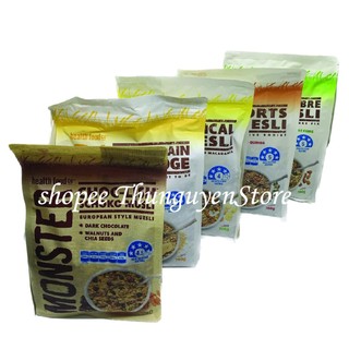 Ngũ cốc yến mạch Úc Monster túi zip mix hoa quả sấy và các loại hạt