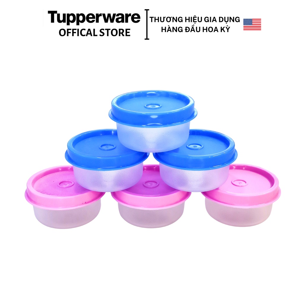 Hộp bảo quản thực phẩm Tupperware Mini Round (01 hộp màu ngẫu nhiên) - Bảo hành trọn đời - Nhựa nguyên sinh PP số 5