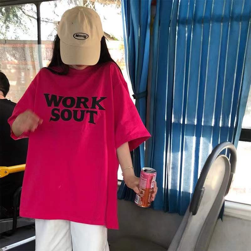 NRVP Áo Thun Unisex Mùa Hè Dáng Suông Tay Cộc Phong Cách Hàn Quốc Cho Nam Nữ