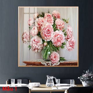 Tranh Laminate Tráng Gương - Dành Cho Người Tuổi Mùi - Hoa Mẫu Đơn