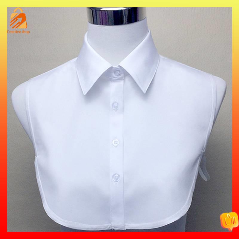Cổ Áo Sơ Mi Giả Bằng polyester Màu Trắng / Đen Cỡ Lớn Thời Trang Cho Nam Và Nữ