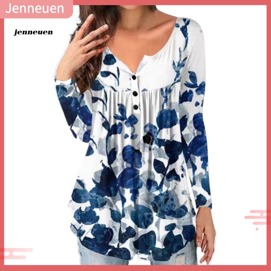 Jen Phụ Nữ Nút Áo Pull