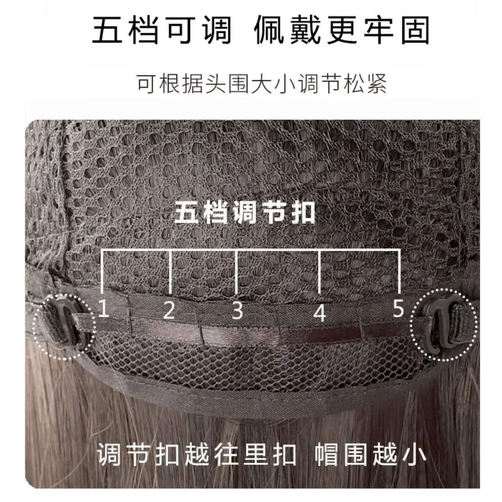 Bộ Tóc Giả Dài Trung Bình Thời Trang Cho Nam Zheng Yijian
