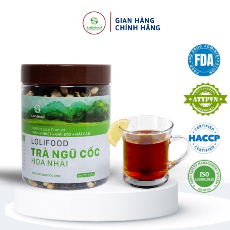 Trà Hoa Ngũ Cốc Long Liên - Thanh Nhiệt, Giữ Dáng, Ngủ Ngon, Giảm Đau Xương Khớp, Tốt Cho Người Bị Mỡ Máu | Lolifood
