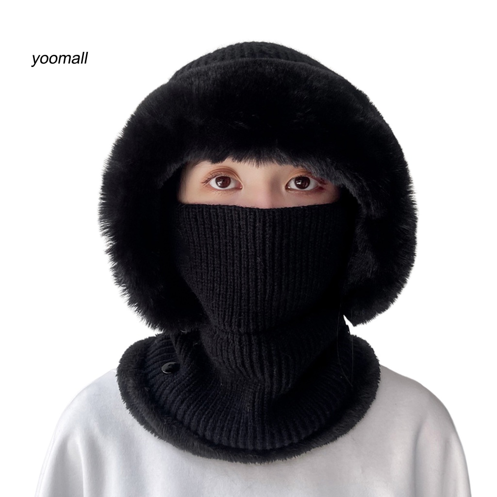 / Yo / Mũ Beanie Mềm Mại Giữ Ấm Mùa Thu Đông Có Thể Giặt Rửa Cho Nữ
