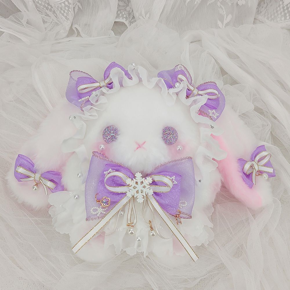 Ba Lô Nhỏ Dễ Thương Đính Nơ Thủ Công Bằng Vải Lông Nhung Chính Hãng Lolita Làm Quà Tặng Cho Bạn Gái jk