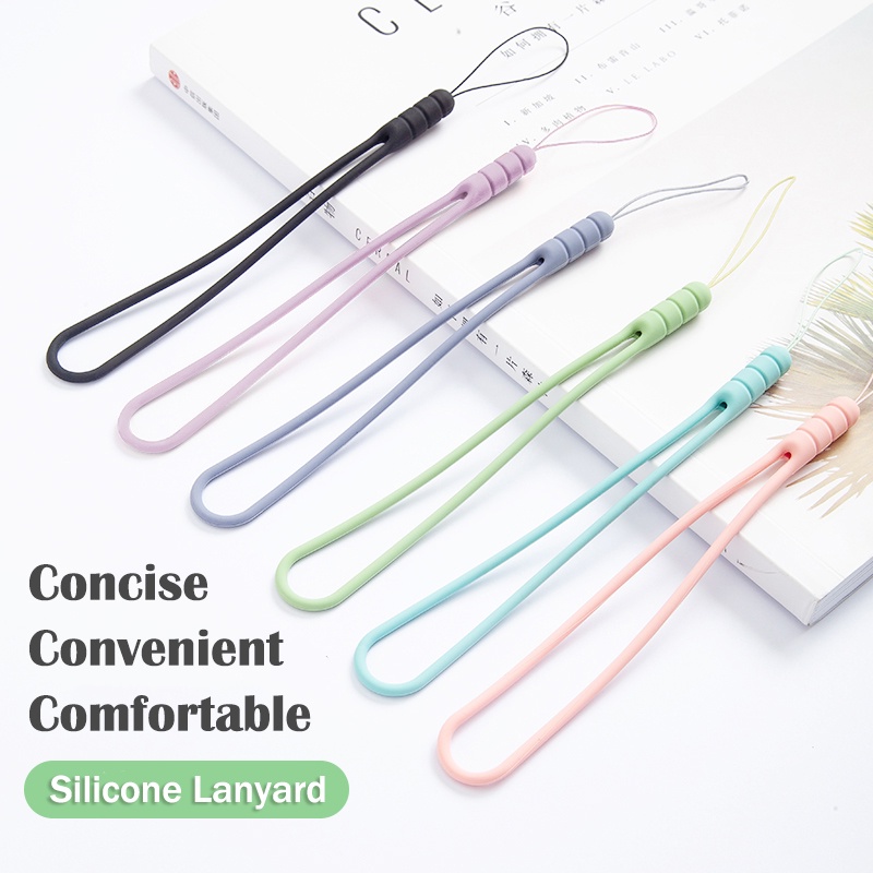 Dây Đeo Điện Thoại Bằng Silicon Mềm Nhiều Màu Sắc Chất Lượng Cao