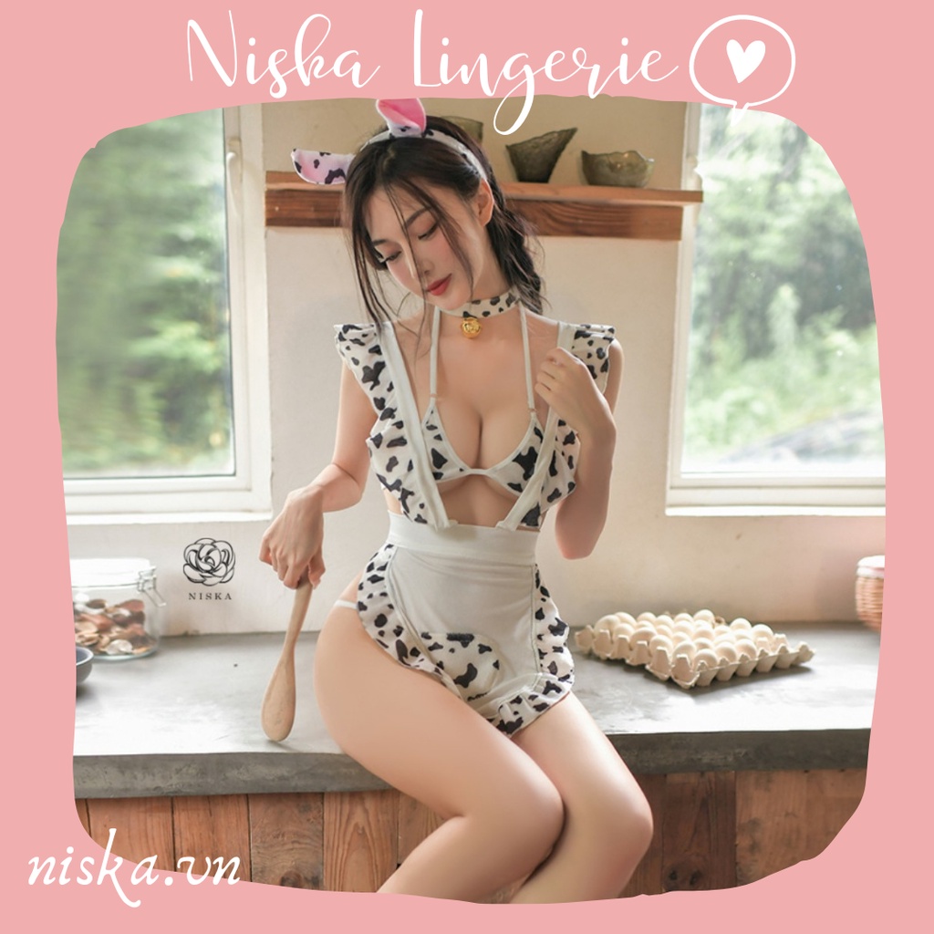 Cosplay bò sữa sexy, trang phục hóa trang bò sữa - Mã C472