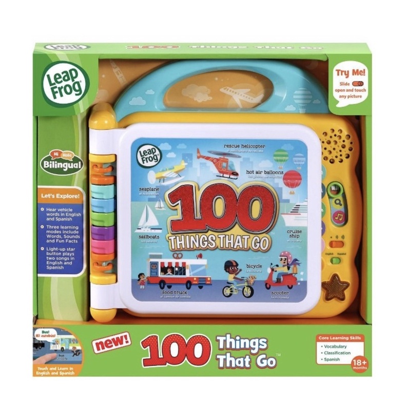 LeapFrog  100 từ vừng về các phương tiện vận chuyển- LeapFrog 100 Things That Go Interactive Book