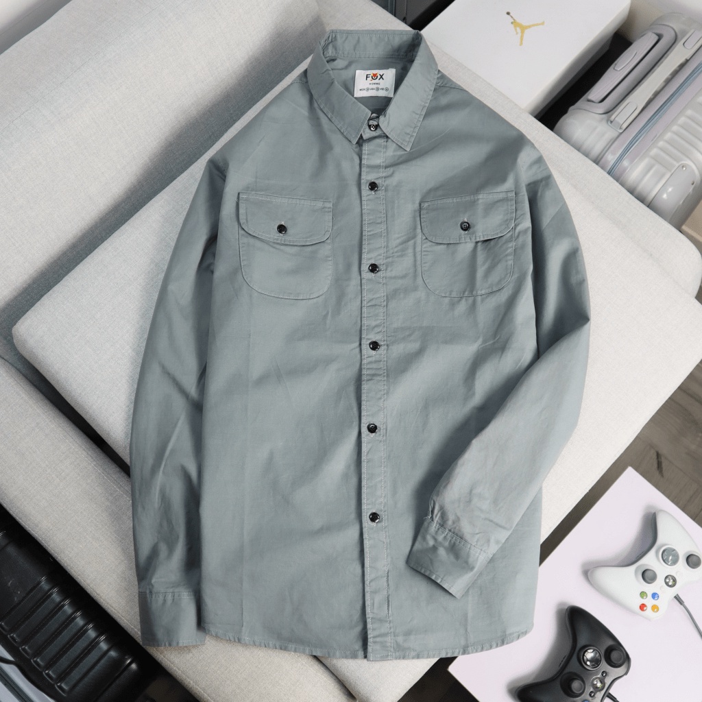 (HCM) ÁO SƠ MI NAM TAY DÀI CHẤT LIỆU THOÁNG MÁT - VẢI MỀM MỊN , TÔN DÁNG FORM CHUẨN BODY CHO CÁC ANH EM KM STORE