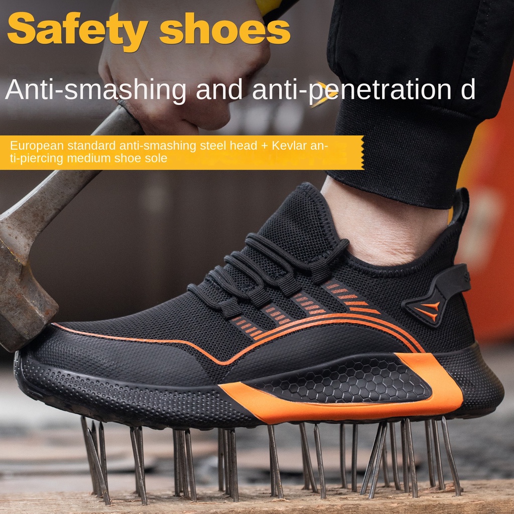 Giày Bảo Hộ Lao Động Mũi Thép Siêu Nhẹ Thoáng Khí An Toàn Size 36-50 Giày Hàn Chống Bỏng Chuyên Dụng Chất Lượng Cao