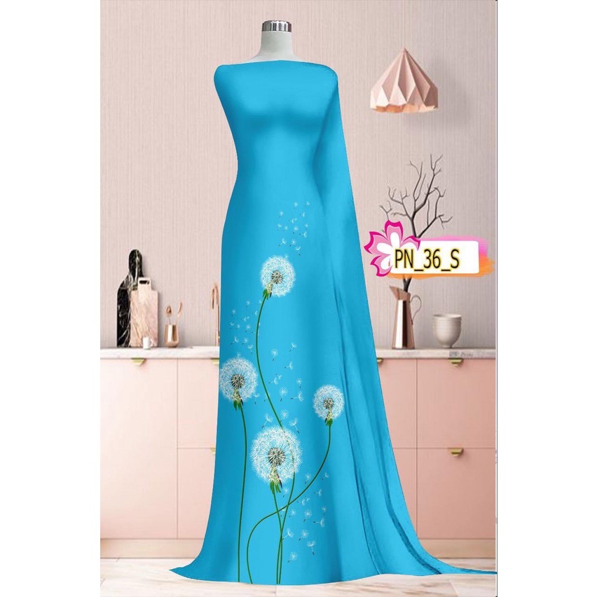 Vải may áo dài in3d họa tiết siêu sang (ảnh thật có chất lụa hồng ngọc cao cấp)