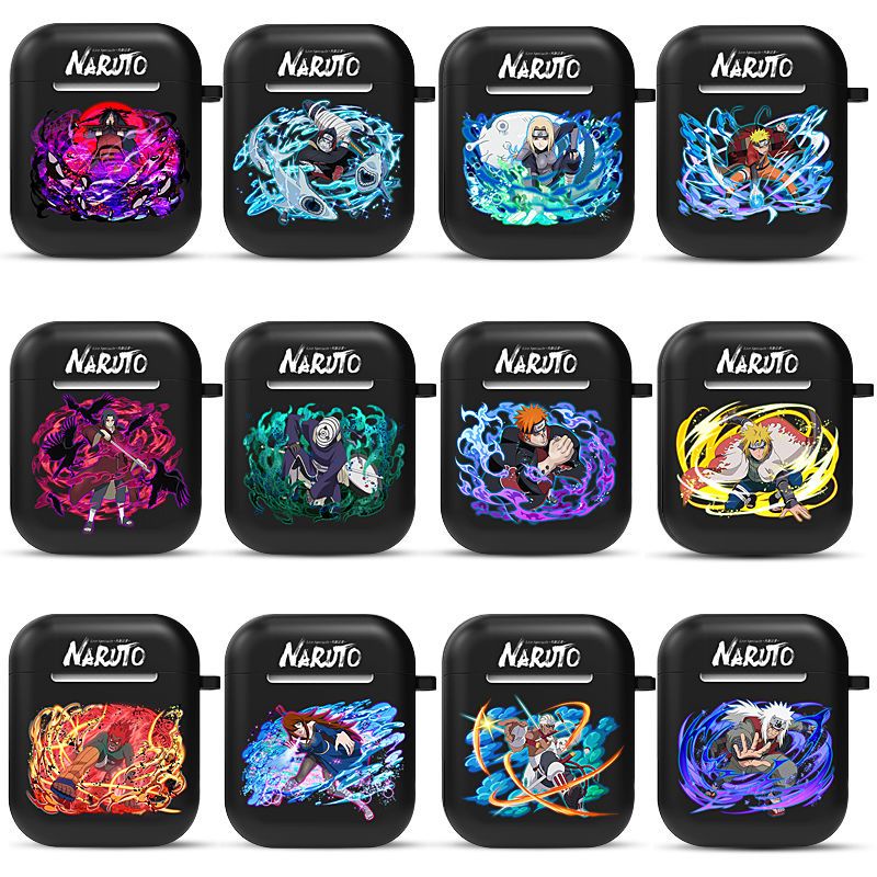 Ốp Hộp Đựng Tai Nghe Nhét Tai Silicon Hình Naruto Cho Airpods 1 / 2 / Pro 3