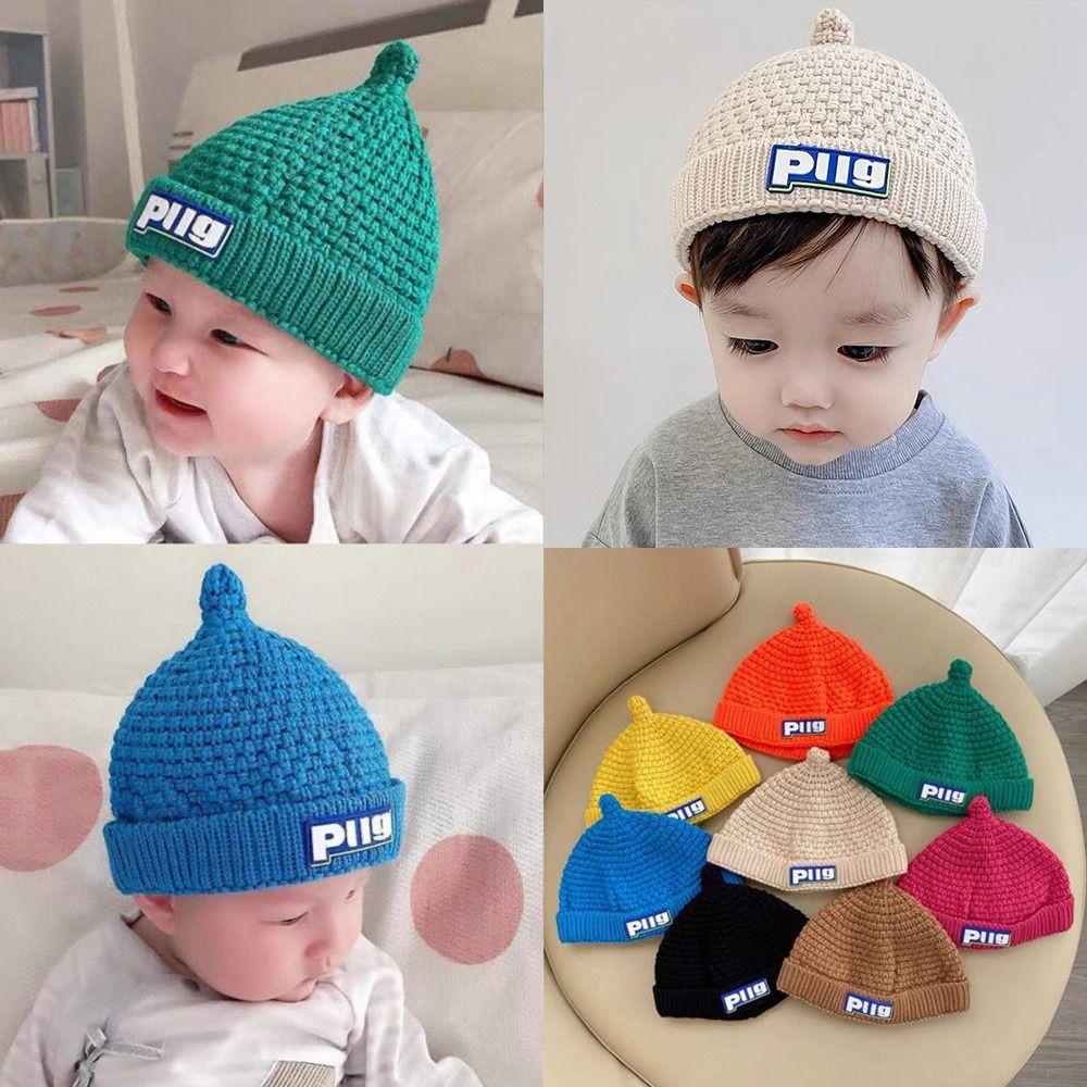 Mũ Bonnet Hoạt Hình Giữ Ấm Mùa Thu Đông Cho Bé